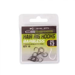 Hameçons Korum CS Series Hair Rig [Size  12] -Korum khcspb 12